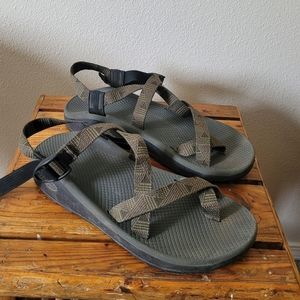Chaco Mens Classic Z Strap Sport Sandals Green Toe Strap